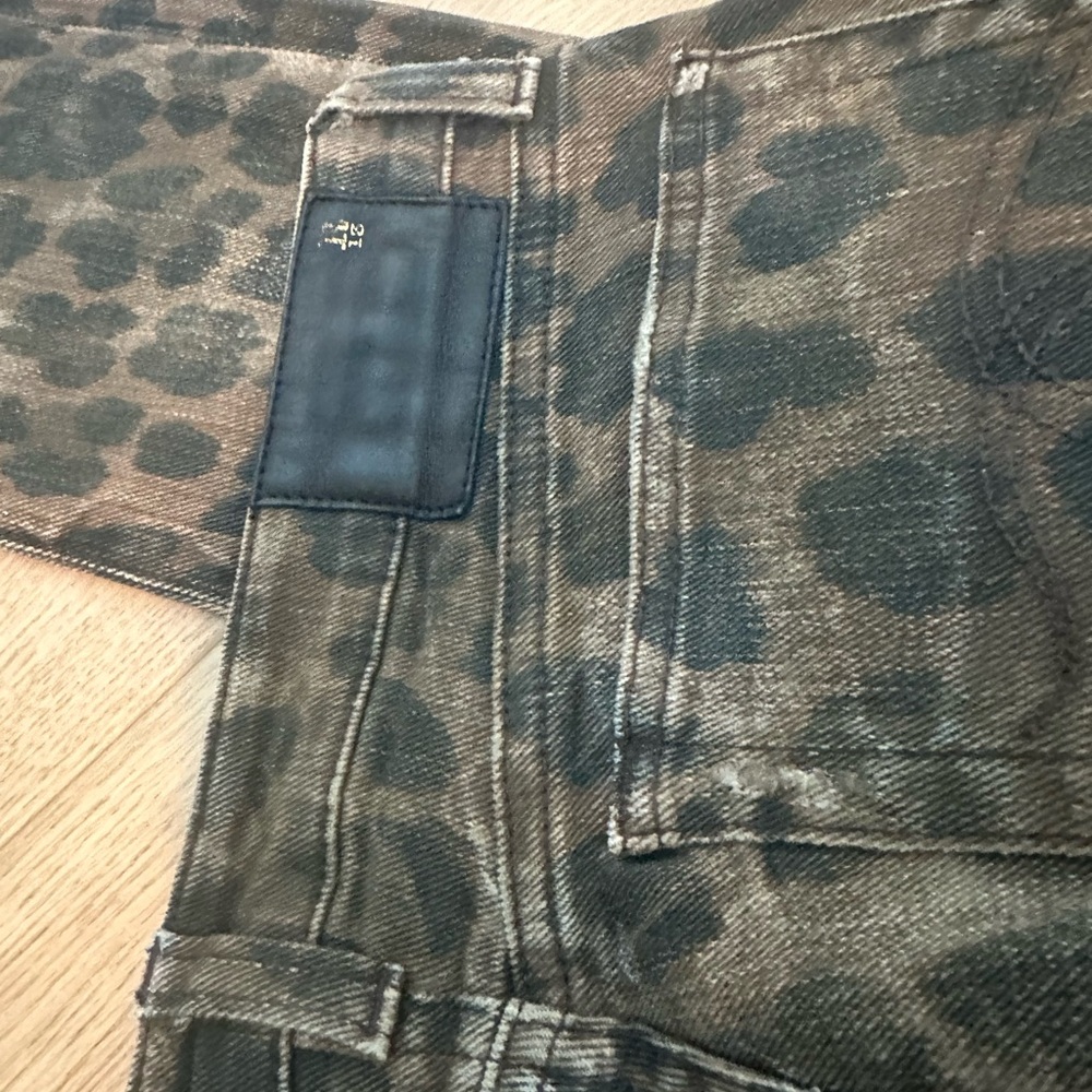 Leopard Print Women's R13 Edgy Rustic Jeans - Picture 10 of 10